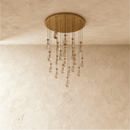 Pulcher Glass Tears Chandelier - Nuvé