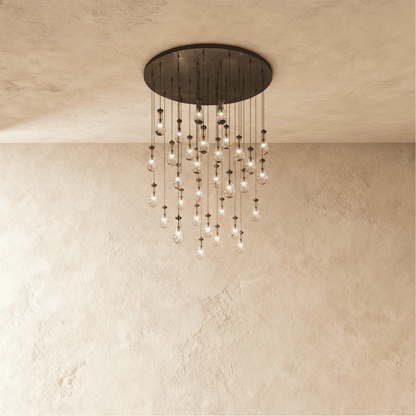 Pulcher Glass Tears Chandelier - Nuvé
