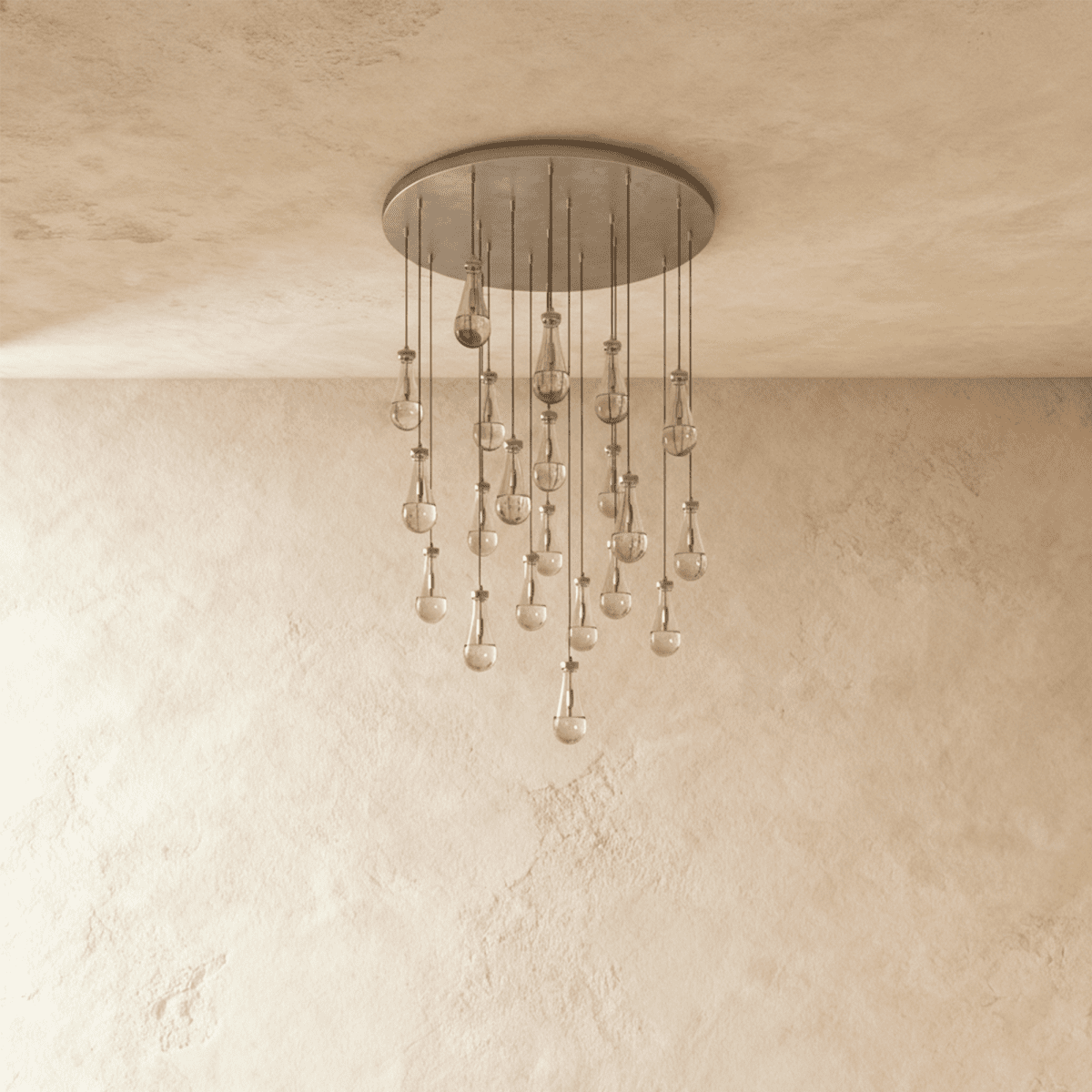 Pulcher Glass Tears Chandelier - Nuvé