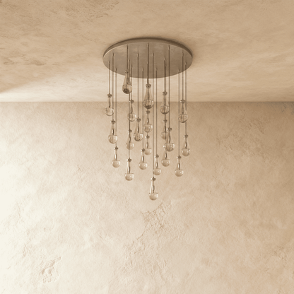 Pulcher Glass Tears Chandelier - Nuvé