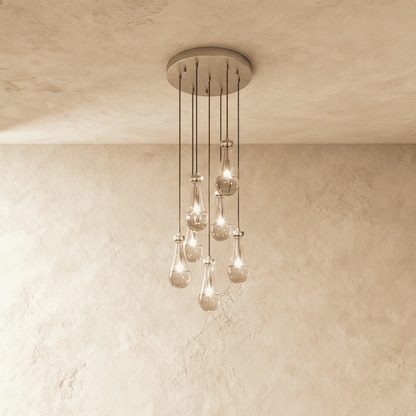 Pulcher Glass Tears Chandelier - Nuvé