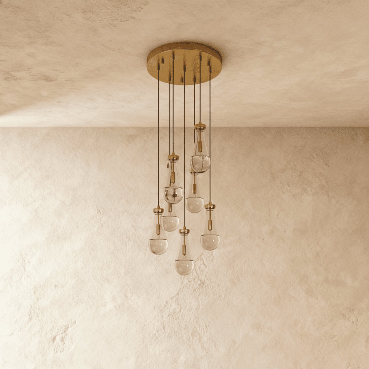 Pulcher Glass Tears Chandelier - Nuvé
