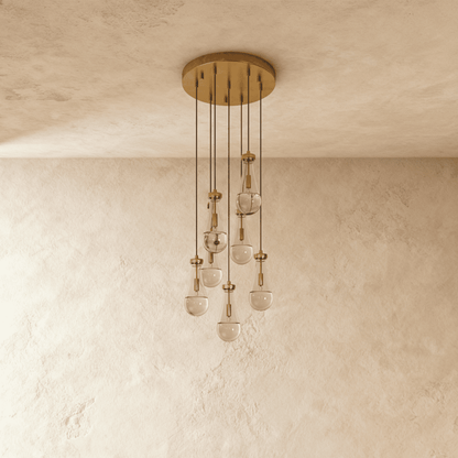 Pulcher Glass Tears Chandelier - Nuvé