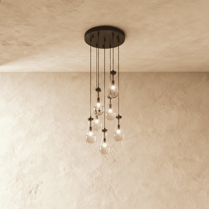 Pulcher Glass Tears Chandelier - Nuvé
