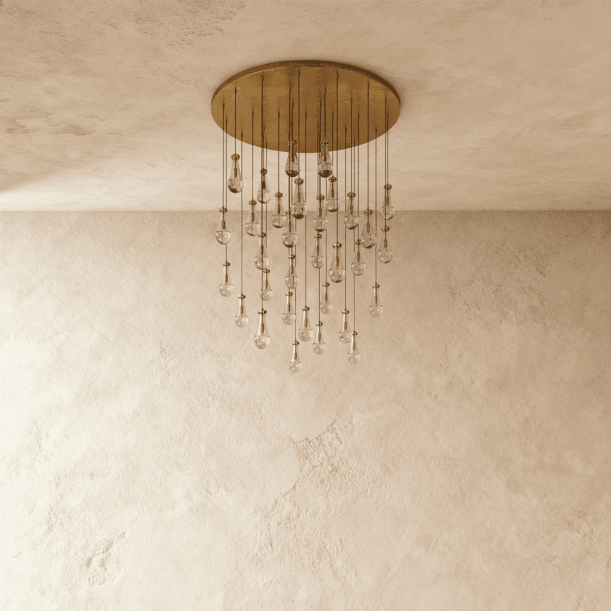 Pulcher Glass Tears Chandelier - Nuvé