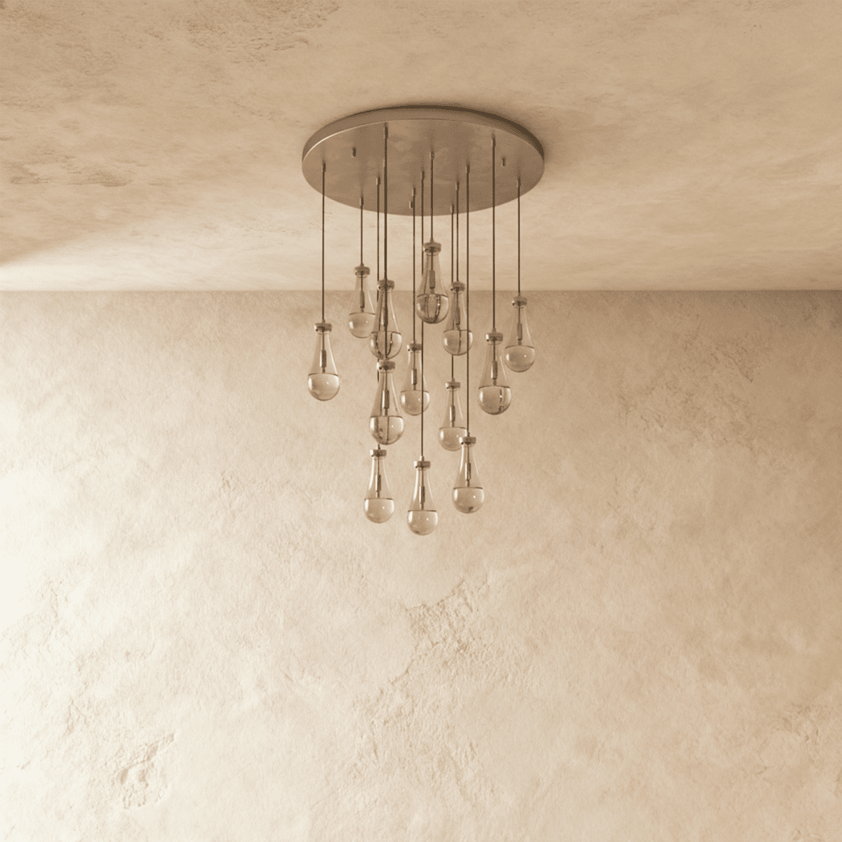 Pulcher Glass Tears Chandelier - Nuvé
