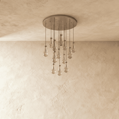 Pulcher Glass Tears Chandelier - Nuvé