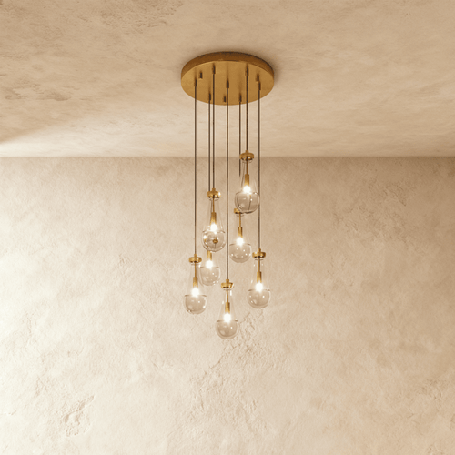 Pulcher Glass Tears Chandelier - Nuvé