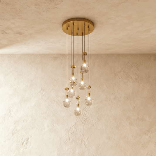 Pulcher Glass Tears Chandelier - Nuvé