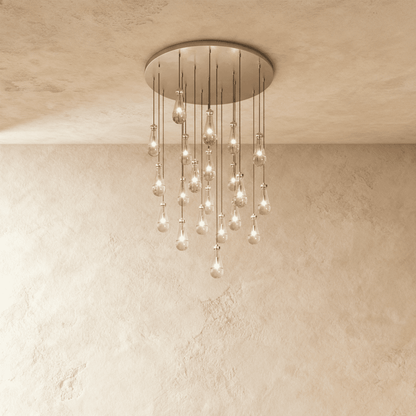 Pulcher Glass Tears Chandelier - Nuvé