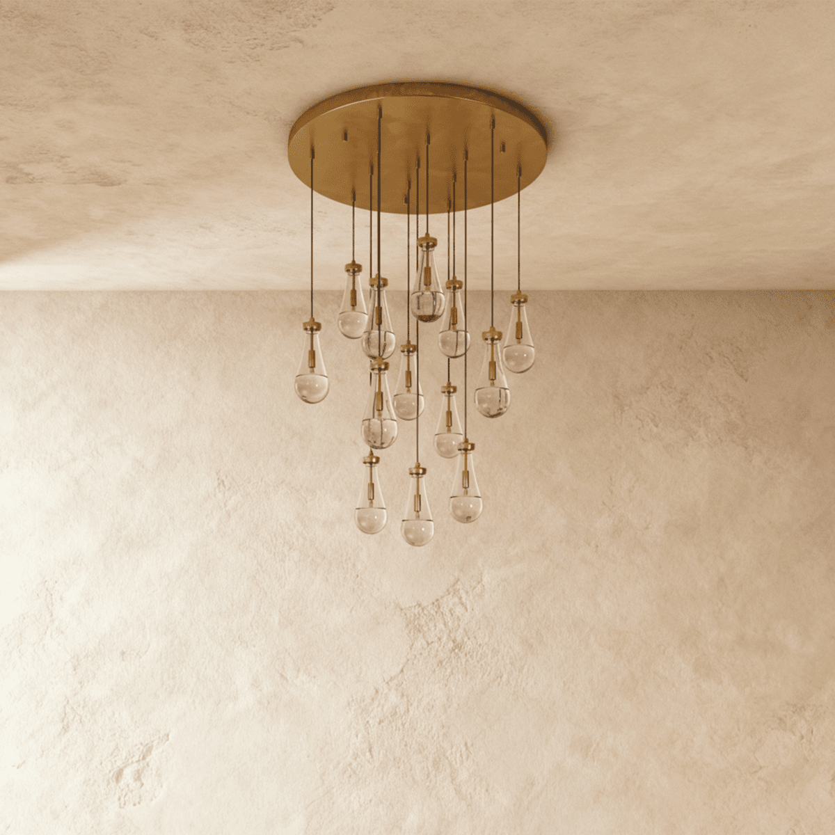 Pulcher Glass Tears Chandelier - Nuvé