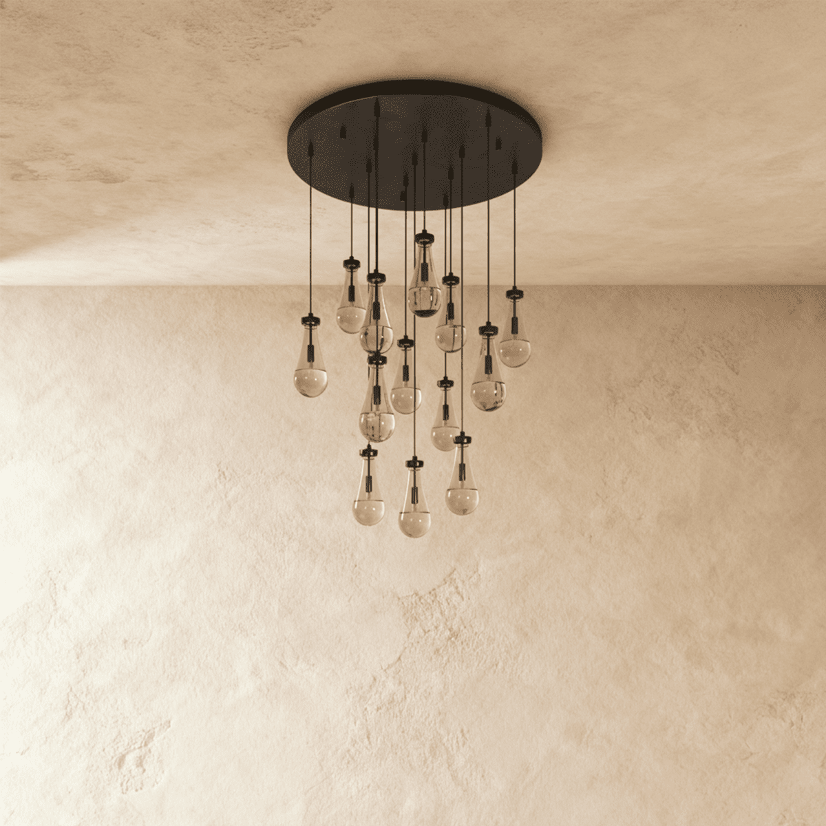 Pulcher Glass Tears Chandelier - Nuvé