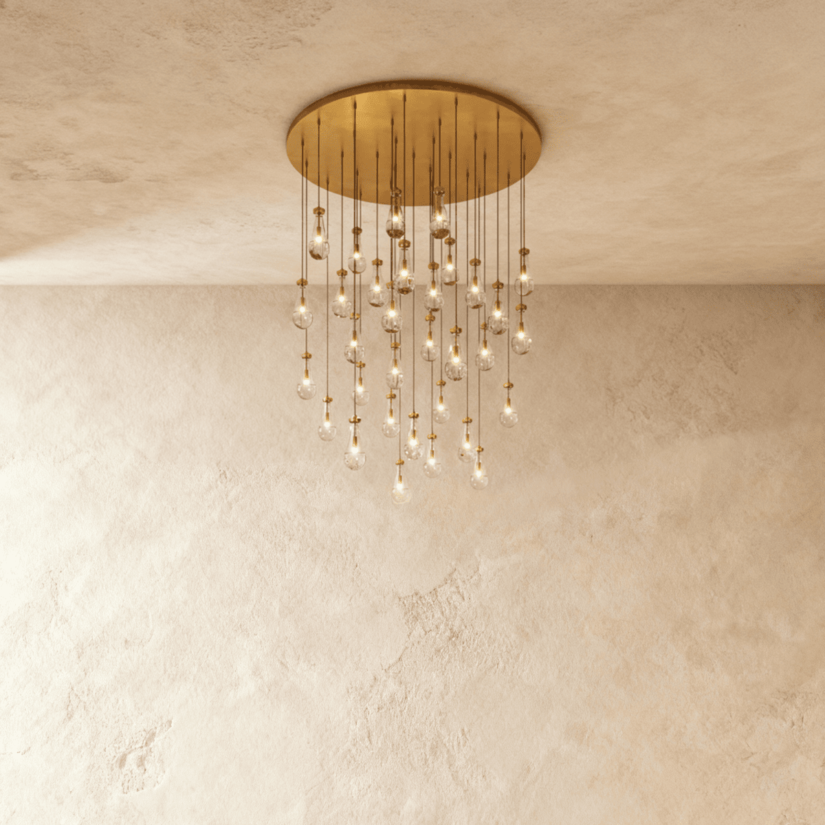 Pulcher Glass Tears Chandelier - Nuvé