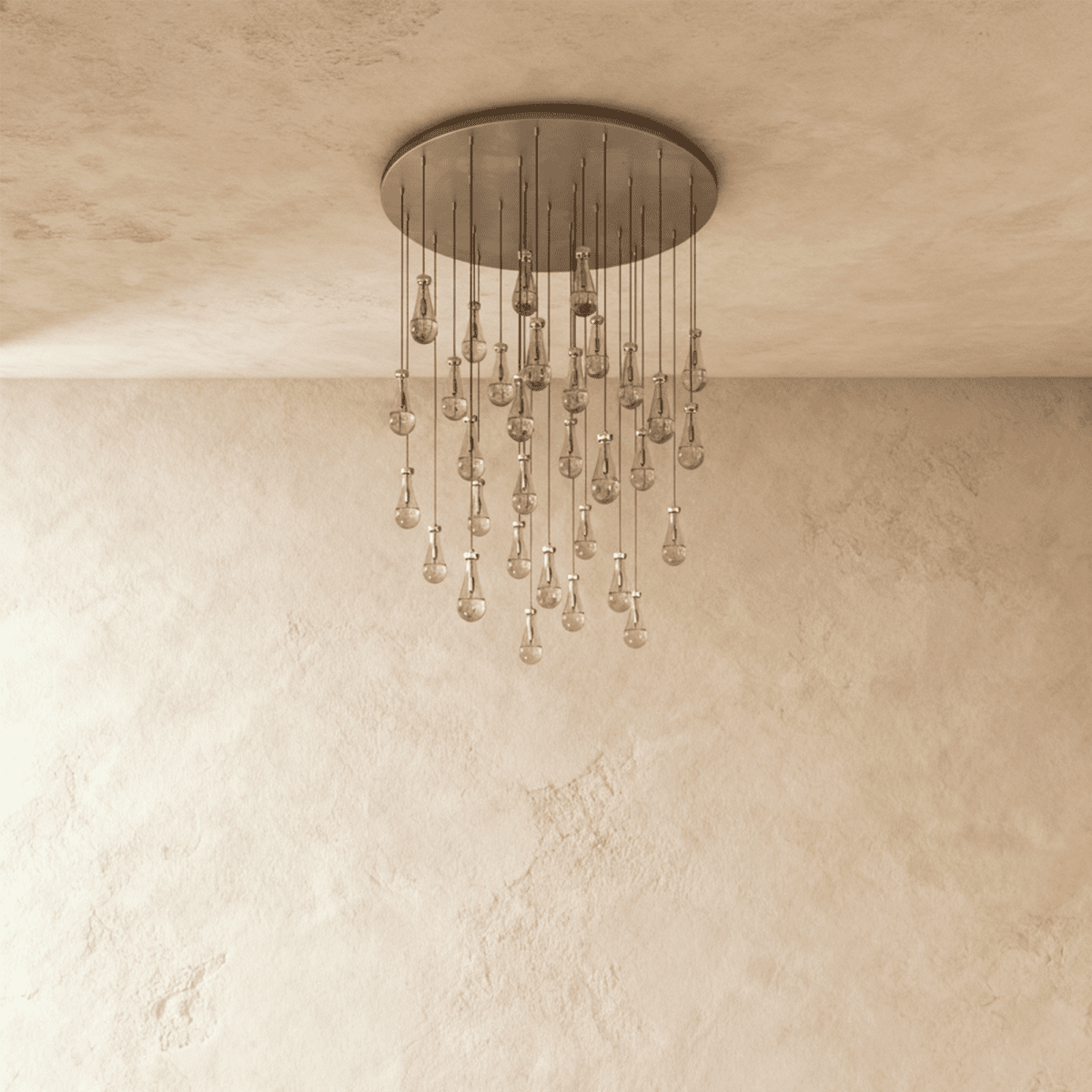Pulcher Glass Tears Chandelier - Nuvé