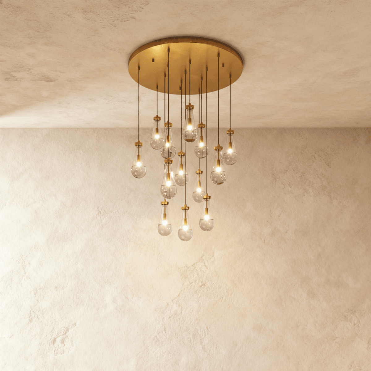 Pulcher Glass Tears Chandelier - Nuvé