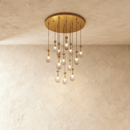 Pulcher Glass Tears Chandelier - Nuvé