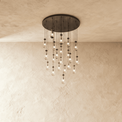 Pulcher Glass Tears Chandelier - Nuvé