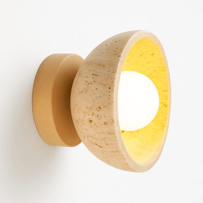 Pulkit Travertine Wall Lamp - Nuvé