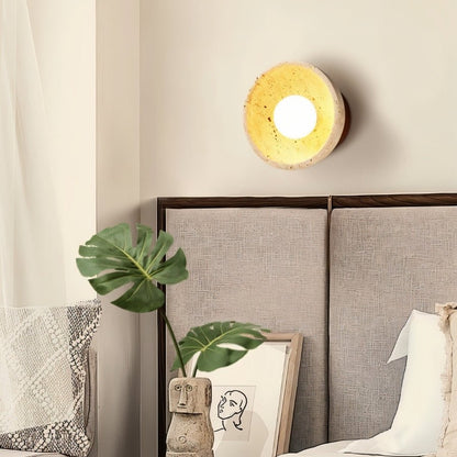 Pulkit Travertine Wall Lamp - Nuvé