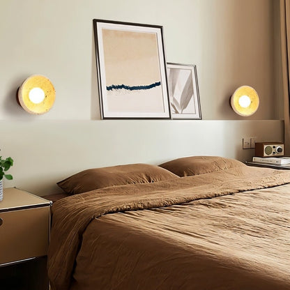 Pulkit Travertine Wall Lamp - Nuvé