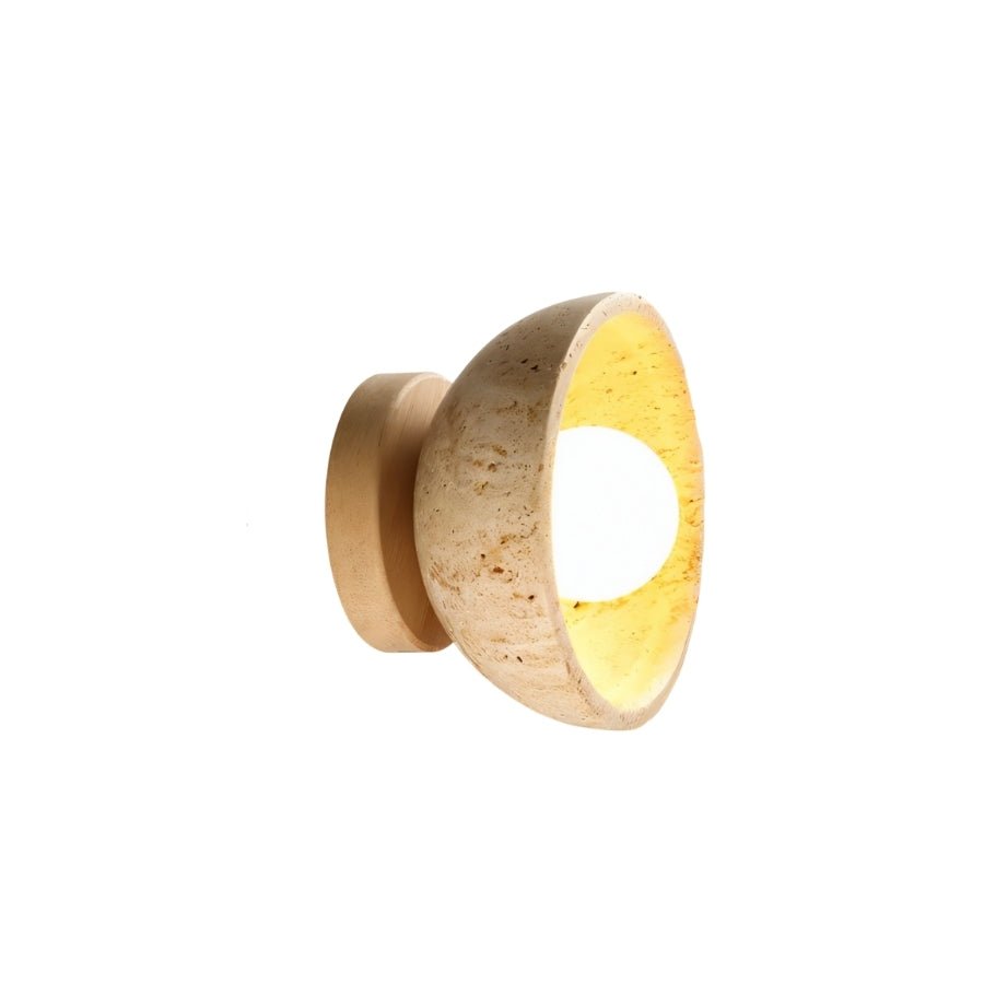 Pulkit Travertine Wall Lamp - Nuvé