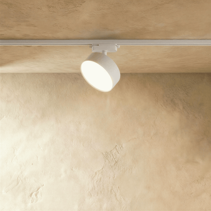 Residence Supply Quinn Track Light System with adjustable spotlights mounted on a sleek metal track.