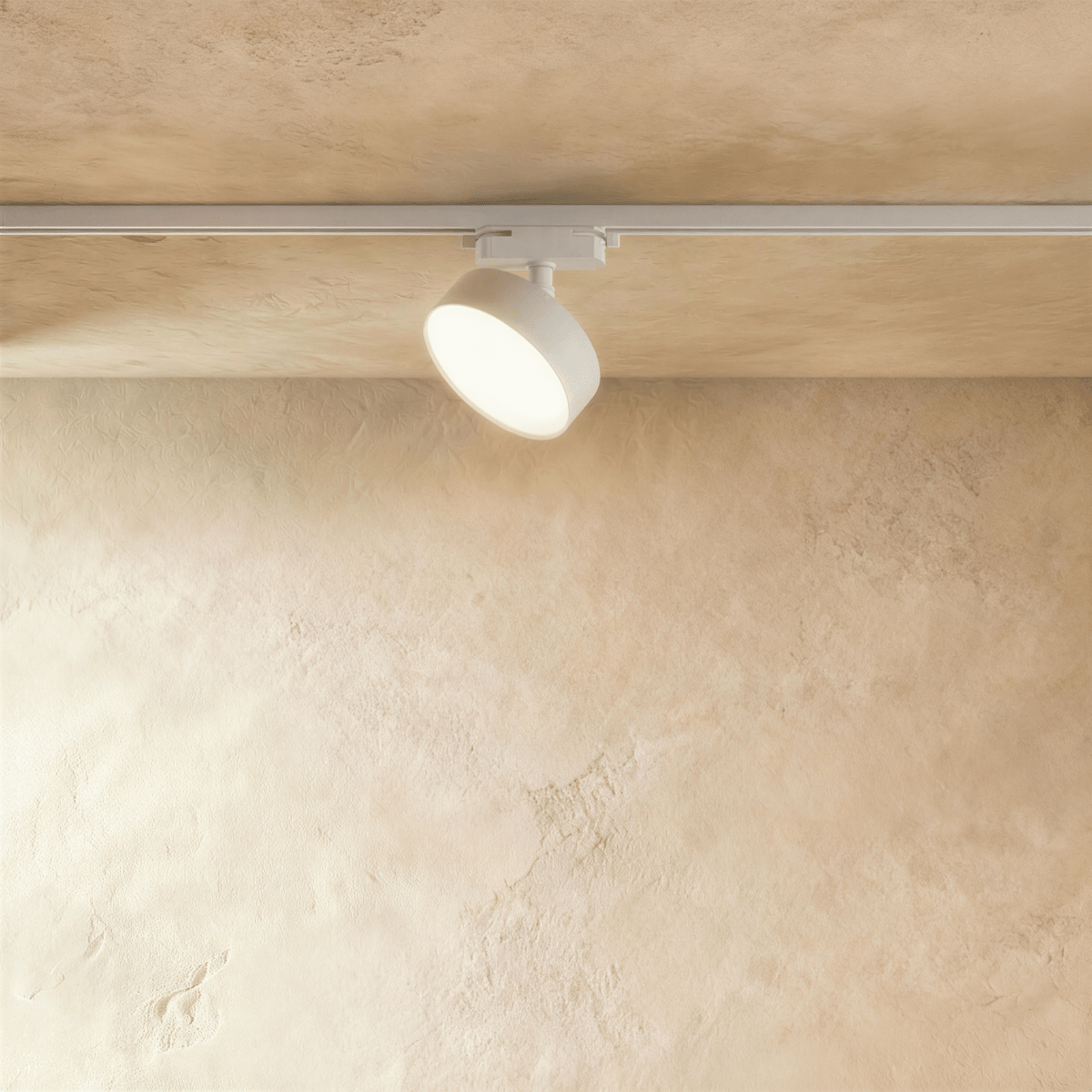 Residence Supply Quinn Track Light System with adjustable spotlights mounted on a sleek black track for modern lighting.