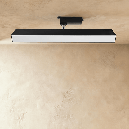 Residence Supply Quinn Track Light System with adjustable spotlights and sleek metal finish for modern ceiling lighting.