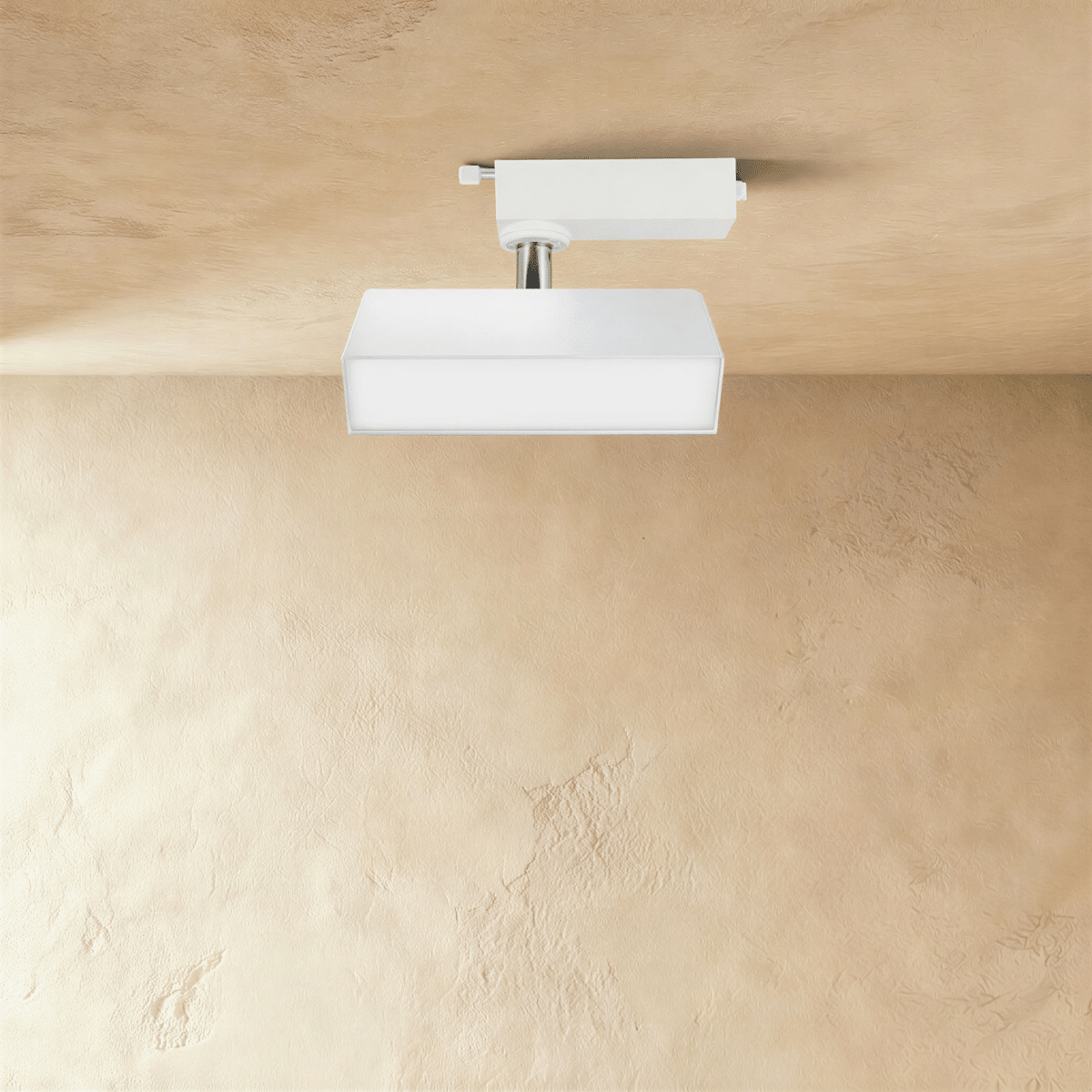Residence Supply Quinn Track Light System with adjustable spotlights mounted on a sleek metal track.