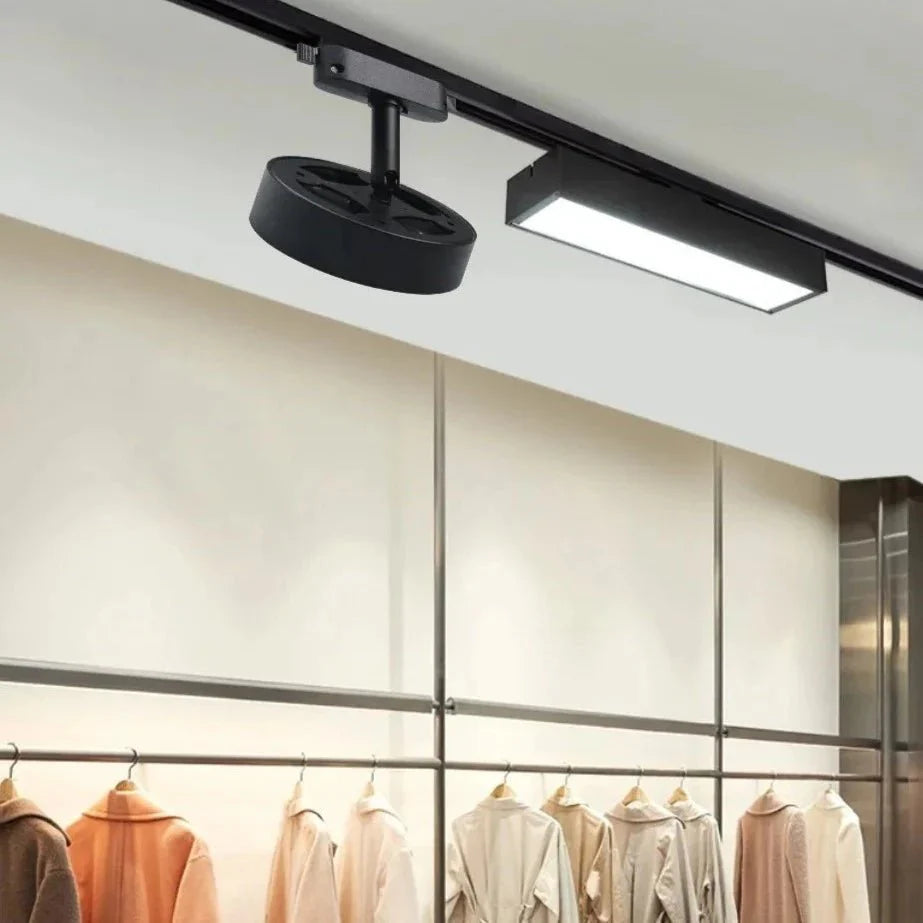 Residence Supply Quinn Track Light System with adjustable spotlights mounted on a sleek track for modern lighting.