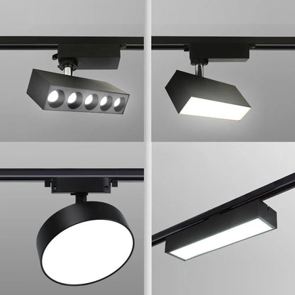 Residence Supply Quinn Track Light System with adjustable spotlights mounted on a sleek track for modern lighting.
