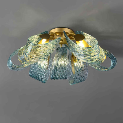 Modern Radiantia ceiling light by Residence Supply with a sleek, minimalist design and warm illumination for contemporary interiors.