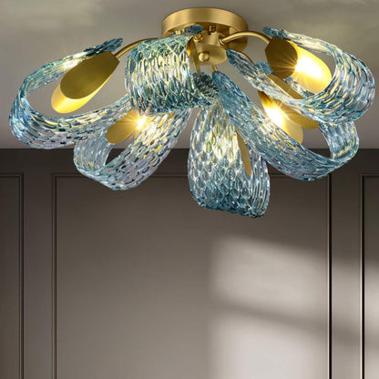 Modern Radiantia ceiling light by Residence Supply with a sleek, circular design and warm illumination for contemporary interiors