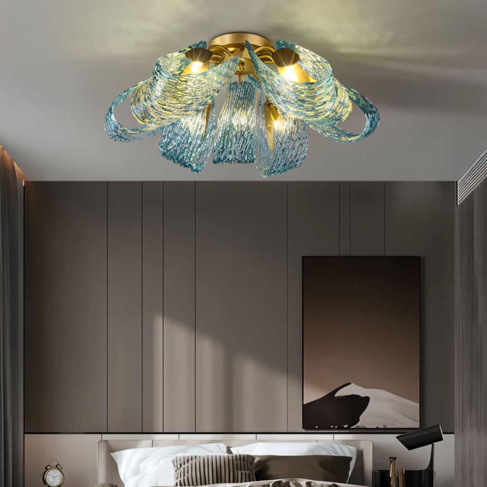 Modern Radiantia ceiling light by Residence Supply featuring a sleek design and bright illumination for contemporary interiors.