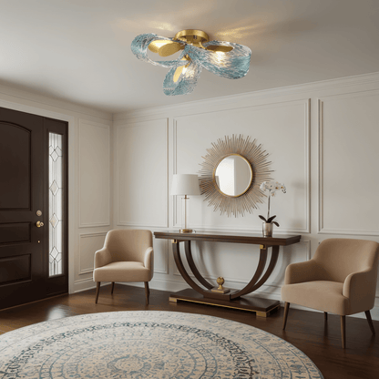 Elegant Radiantia Ceiling Light by Residence Supply, featuring a modern design with a sleek glass shade and chrome finish.