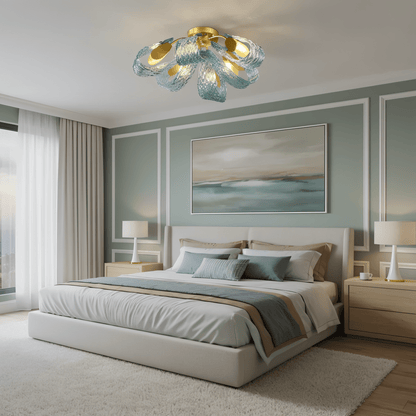 Modern Radiantia Ceiling Light by Residence Supply, featuring a sleek design and soft ambient lighting.
