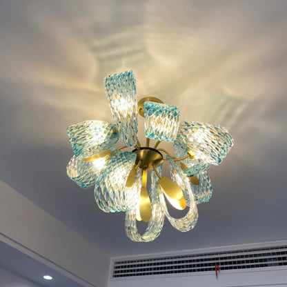 Modern Radiantia ceiling light by Residence Supply featuring a sleek design and warm illumination for contemporary interiors.