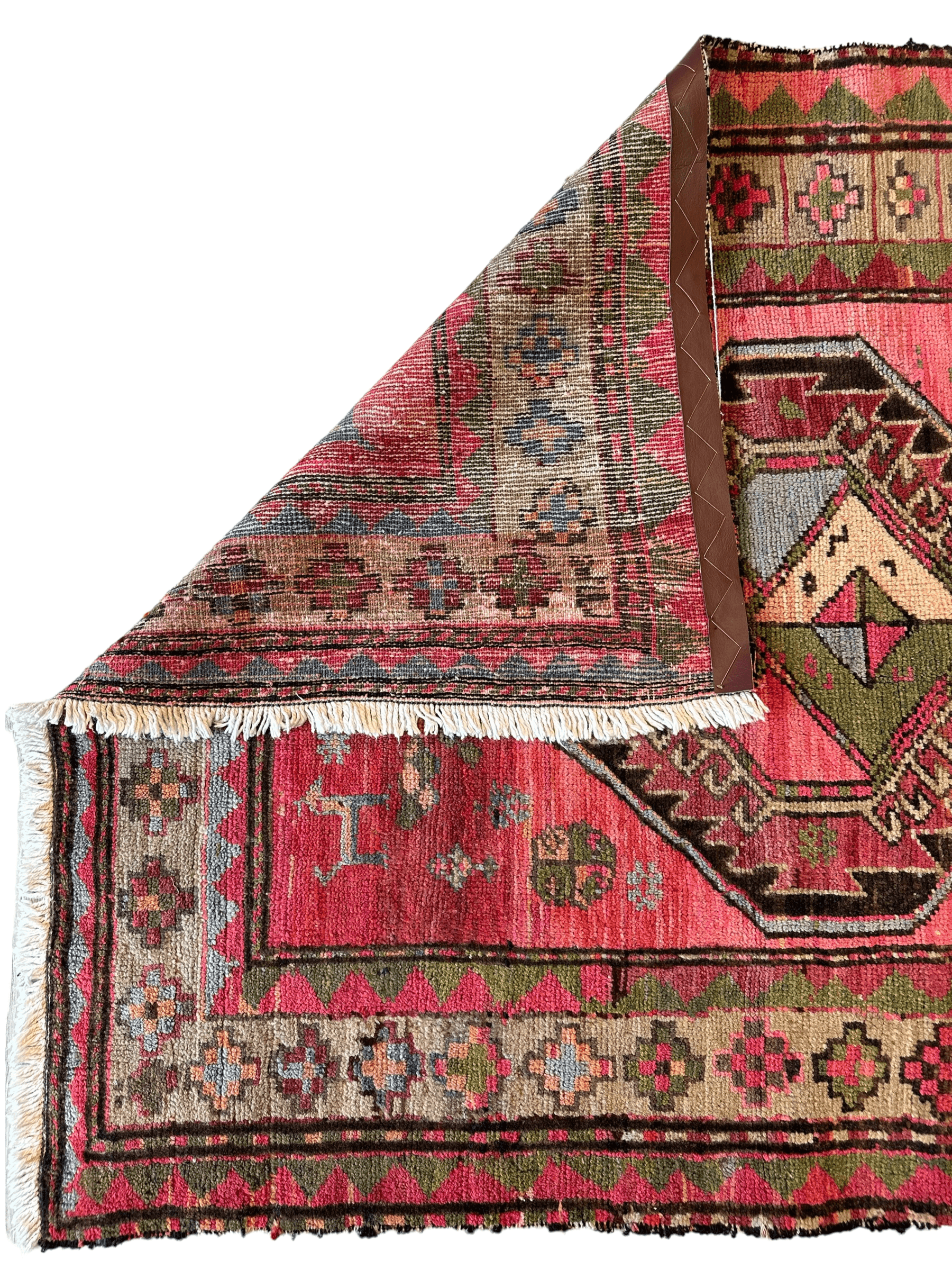 Rare Antique Handmade Caucasian Runner Rug 3’7" x 9’2" - Nuvé