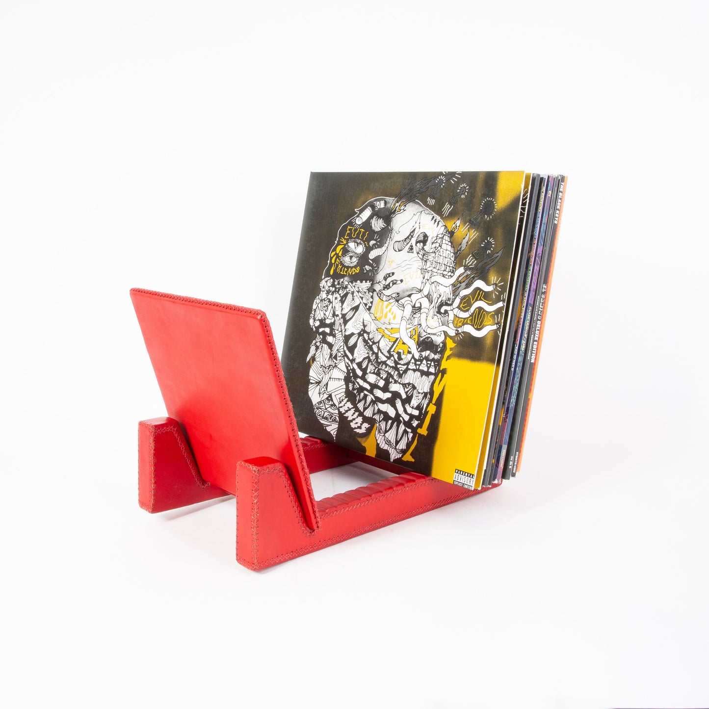 Disco | Leather Record Stand - Nuvé
