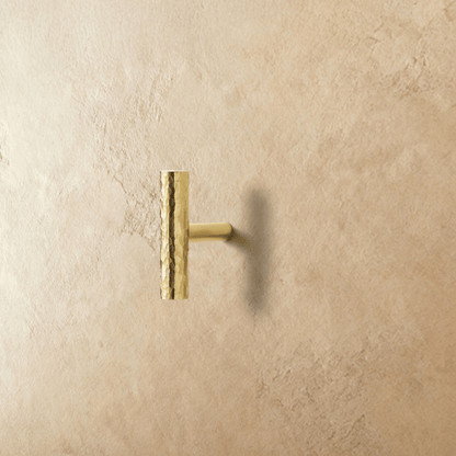 Remy knob and pull bar from Residence Supply, brushed metal cabinet hardware with sleek, modern design for kitchen or furniture.