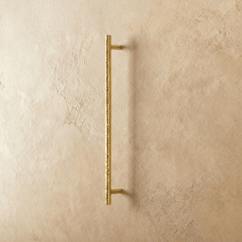 Remy knob and pull bar from Residence Supply, cabinet hardware in brushed metal finish, suitable for kitchen or furniture drawers