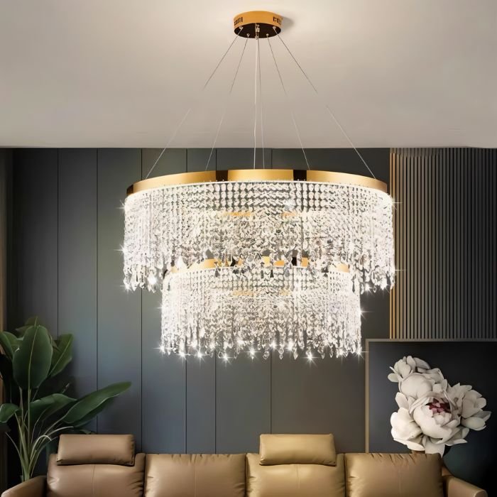 Rexana Crystal Tiered Chandelier - Nuvé