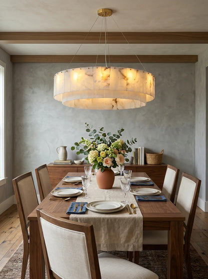 Rock Alabaster Chandelier