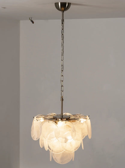 Retro Glass Disc Chandelier