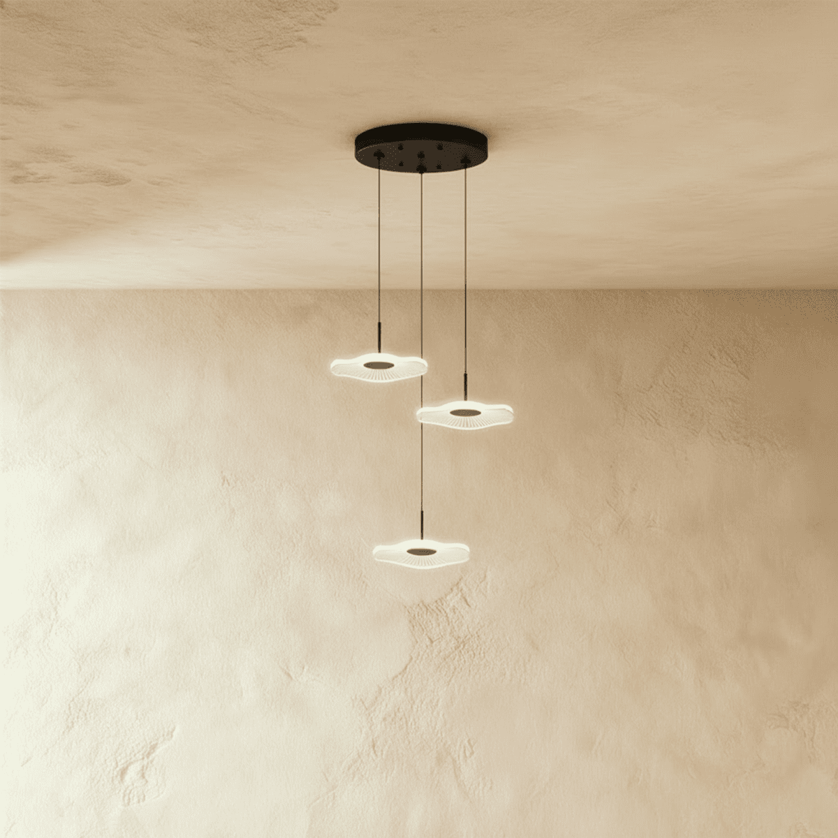 Elegant Rotasu Staircase Chandelier by Residence Supply featuring multiple lights and modern design for stylish interior lighting.
