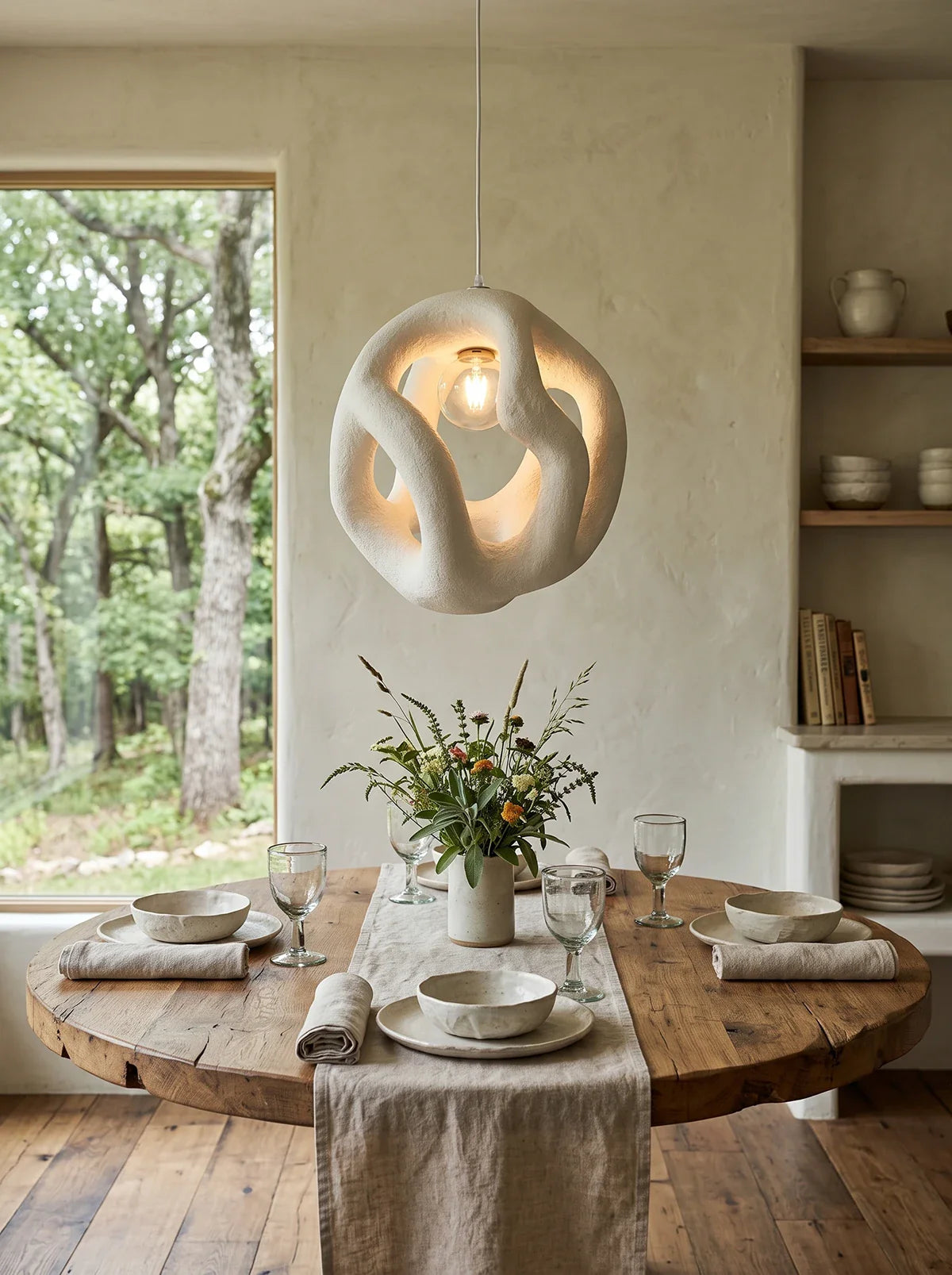 Round Hollow Pendant Lamp