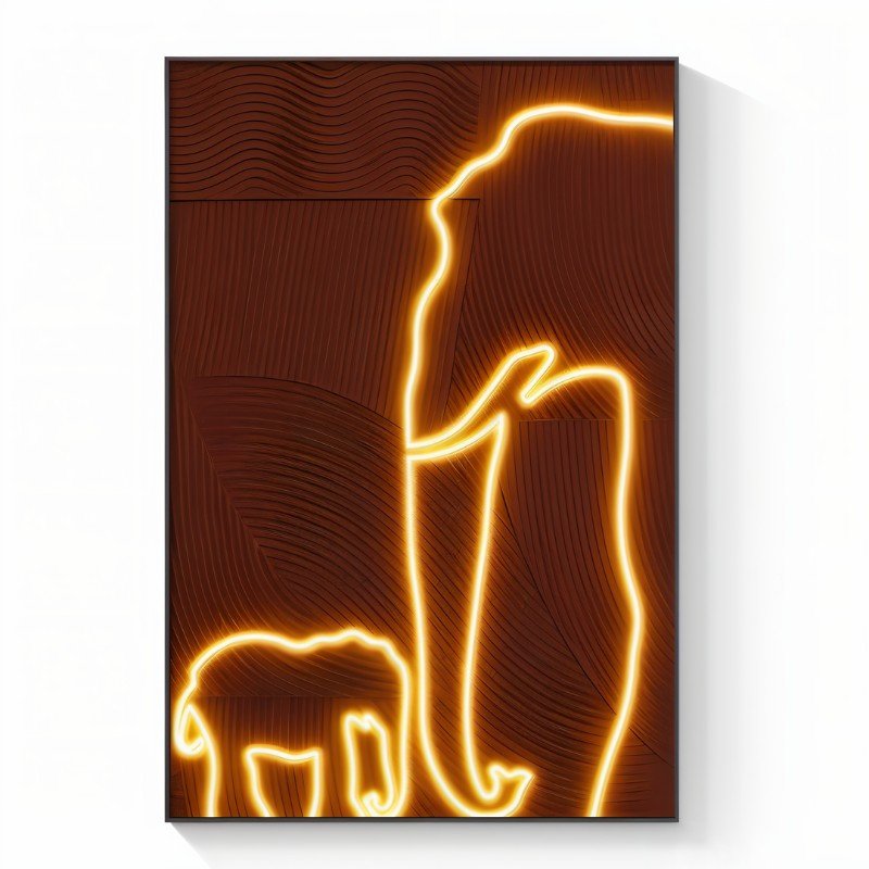 Safari Flare Illuminated Art - Nuvé