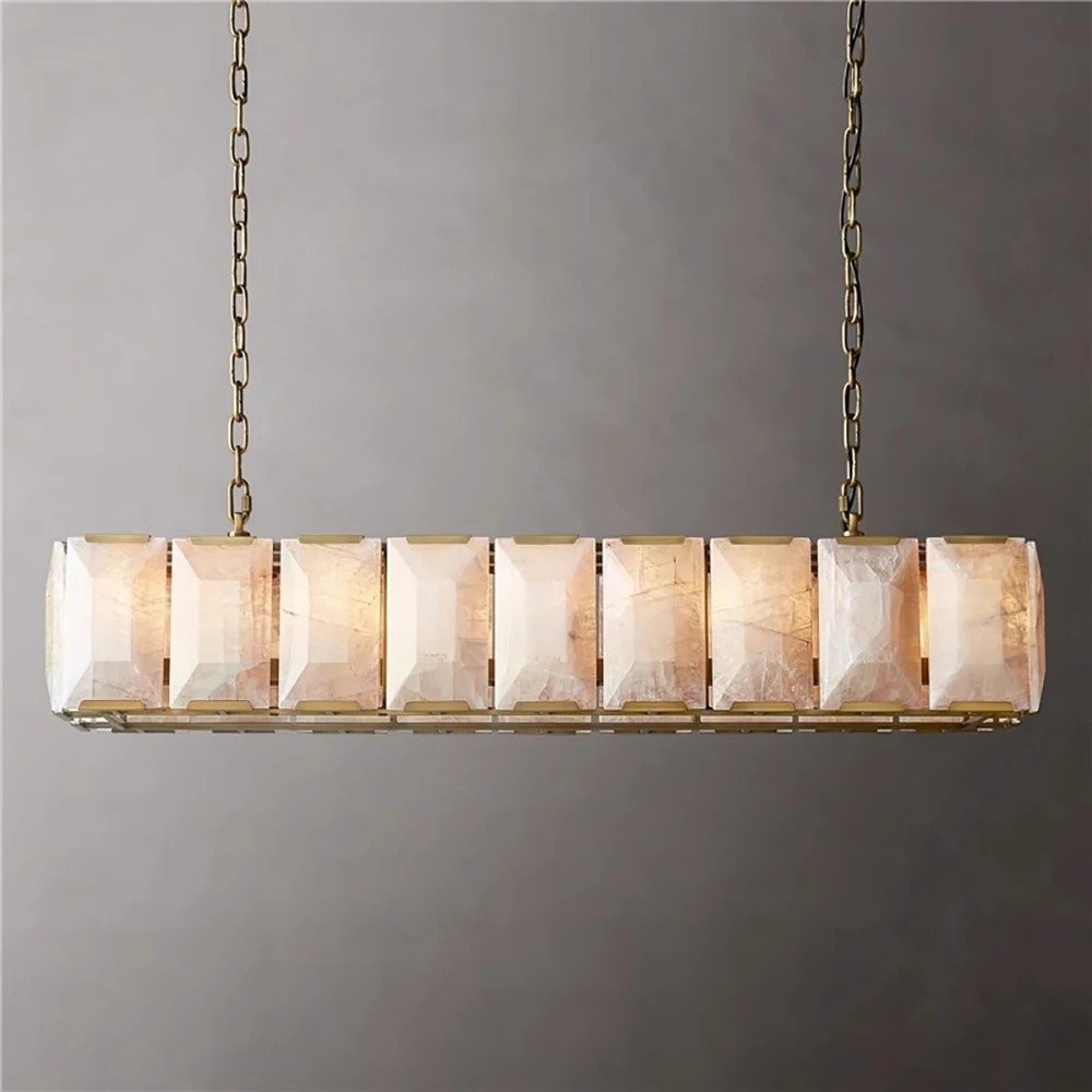 Sakhra Alabaster Linear Chandelier - Nuvé