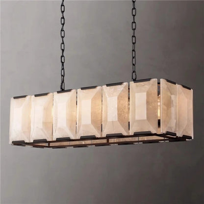 Sakhra Alabaster Linear Chandelier - Nuvé