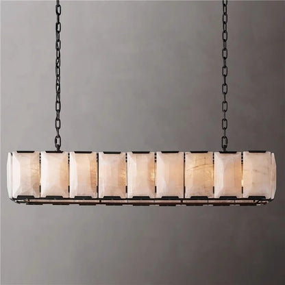 Sakhra Alabaster Linear Chandelier - Nuvé